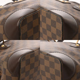 LOUIS VUITTON ルイヴィトン ダミエ ハムステッド PM ブラウン N51205 レディース ダミエキャンバス トートバッグ Bランク 中古 銀蔵