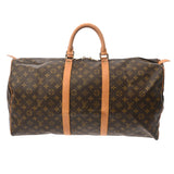 LOUIS VUITTON ルイヴィトン モノグラム キーポル 55 ブラウン M41424 ユニセックス モノグラムキャンバス ボストンバッグ Bランク 中古 銀蔵