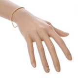 TIFFANY&Co. ティファニー レディース K18イエローゴールド YG ブレスレット Aランク 中古 銀蔵