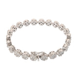no brand ノーブランド ダイヤ 10.00ct ユニセックス K18ホワイトゴールド WG ブレスレット Aランク 中古 銀蔵