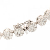 no brand ノーブランド ダイヤ 10.00ct ユニセックス K18ホワイトゴールド WG ブレスレット Aランク 中古 銀蔵