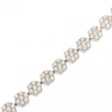 no brand ノーブランド ダイヤ 10.00ct ユニセックス K18ホワイトゴールド WG ブレスレット Aランク 中古 銀蔵