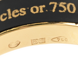 Michaela Frey ミヒャエラフレイ エマイユリング 18号 レディース K18イエローゴールド YG エナメル リング・指輪 Aランク 中古 銀蔵