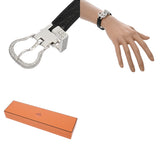HERMES エルメス ブックルセリエ ダイヤ ブレスレット □I刻印(2005年頃) レディース K18ホワイトゴールド WG ブレスレット Aランク 中古 銀蔵