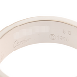 CARTIER カルティエ ラブリング #60 19.5号 ユニセックス K18ホワイトゴールド WG リング・指輪 Aランク 中古 銀蔵