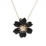 VAN CLEEF & ARPELS ヴァンクリーフ＆アーペル ローズ ド ノエル スモール 2026年4月修理明細 レディース K18イエローゴールド YG ネックレス Aランク 中古 銀蔵