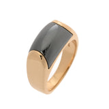 BVLGARI ブルガリ トロンケットリング ＃12.5 ヘマタイト 12.5号 レディース K18イエローゴールド YG リング・指輪 Aランク 中古 銀蔵