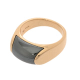 BVLGARI ブルガリ トロンケットリング ＃12.5 ヘマタイト 12.5号 レディース K18イエローゴールド YG リング・指輪 Aランク 中古 銀蔵