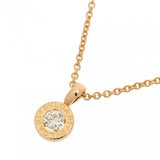 BVLGARI ブルガリ ブルガリブルガリ 1Pダイヤ レディース K18イエローゴールド YG ネックレス Aランク 中古 銀蔵
