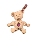 POMELLATO ポメラート くまモチーフ オルセット ルビー 8MFM3 レディース K18ピンクゴールド PG ペンダントトップ Aランク 中古 銀蔵