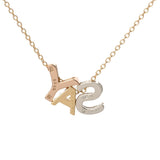 Ponte Vecchio ポンテヴェキオ イニシャルSAYネックレス ダイヤモンド レディース K18YG/PG/WG ネックレス Aランク 中古 銀蔵