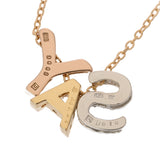 Ponte Vecchio ポンテヴェキオ イニシャルSAYネックレス ダイヤモンド レディース K18YG/PG/WG ネックレス Aランク 中古 銀蔵