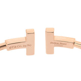 TIFFANY&Co. ティファニー Tワイヤー ダイヤ 0.24ct レディース K18ピンクゴールド PG ブレスレット Aランク 中古 銀蔵