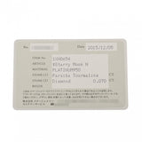 STAR JEWELRY スタージュエリー 月モチーフ パライバトルマリン ダイヤ0.07ct レディース K18イエローゴールド YG ネックレス Aランク 中古 銀蔵
