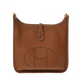 HERMES エルメス エヴリン3 PM ゴールド U刻印(2022年頃) ユニセックス トリヨンクレマンス ショルダーバッグ Aランク 中古 銀蔵