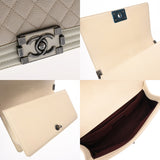 CHANEL シャネル ボーイシャネル チェーンショルダー 25 ホワイト A67086 レディース パテントカーフスキン/レザー ショルダーバッグ ABランク 中古 銀蔵