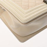 CHANEL シャネル ボーイシャネル チェーンショルダー 25 ホワイト A67086 レディース パテントカーフスキン/レザー ショルダーバッグ ABランク 中古 銀蔵