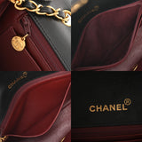 CHANEL シャネル マトラッセ ダイアナ チェーンショルダー 22cm ブラック A01164 レディース ラムスキン ショルダーバッグ Bランク 中古 銀蔵