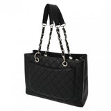 CHANEL シャネル GST グランドショッピングトート ブラック A50995 レディース キャビアスキン トートバッグ Aランク 中古 銀蔵