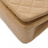 CHANEL シャネル マトラッセ チェーンショルダー ベージュ レディース ラムスキン ショルダーバッグ Bランク 中古 銀蔵