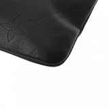 LOUIS VUITTON ルイヴィトン モノグラムシャドウ ポシェット ディスカバリー ブラック M62903 メンズ カーフ クラッチバッグ Aランク 中古 銀蔵