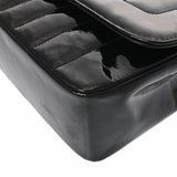CHANEL シャネル マドモアゼル チェーンショルダー ブラック A01164 レディース パテントカーフスキン ショルダーバッグ Bランク 中古 銀蔵
