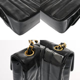 CHANEL シャネル マドモアゼル チェーンショルダー ブラック A01164 レディース パテントカーフスキン ショルダーバッグ Bランク 中古 銀蔵