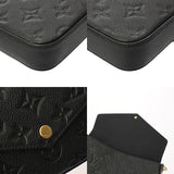 LOUIS VUITTON ルイヴィトン モノグラムアンプラント ポシェットフェリシー ノワール M82477 レディース レザー ショルダーバッグ Aランク 中古 銀蔵