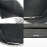BALENCIAGA バレンシアガ ペーパー コンパクトウォレット ブラック/マルチカラー 637450 レディース レザー 三つ折り財布 ABランク 中古 銀蔵