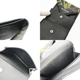 BALENCIAGA バレンシアガ ペーパー コンパクトウォレット ブラック/マルチカラー 637450 レディース レザー 三つ折り財布 ABランク 中古 銀蔵