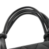 CHANEL シャネル カンボンライン スモールトート ブラック/ブラック レディース カーフ トートバッグ ABランク 中古 銀蔵