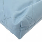 CHANEL シャネル シャネル 22 ミニ ハンドバッグ ライトブルー AS3980 レディース シャイニーカーフ 2WAYバッグ Aランク 中古 銀蔵