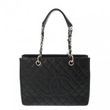 CHANEL シャネル GST グランドショッピングトート ブラック A50995 レディース キャビアスキン トートバッグ Aランク 中古 銀蔵