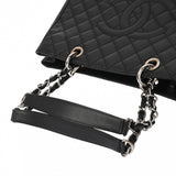 CHANEL シャネル GST グランドショッピングトート ブラック A50995 レディース キャビアスキン トートバッグ Aランク 中古 銀蔵
