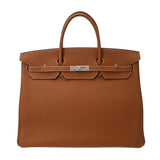 HERMES エルメス バーキン 40 ゴールド B刻印(2023年頃) ユニセックス トゴ ハンドバッグ Aランク 中古 銀蔵