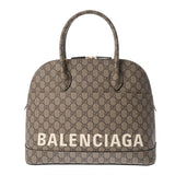 GUCCI グッチ ヴィル ハンドバッグ バレンシアガコラボ ベージュ/エボニー 681698 ユニセックス GGスプリームキャンバス ハンドバッグ Aランク 中古 銀蔵