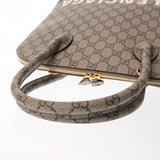 GUCCI グッチ ヴィル ハンドバッグ バレンシアガコラボ ベージュ/エボニー 681698 ユニセックス GGスプリームキャンバス ハンドバッグ Aランク 中古 銀蔵