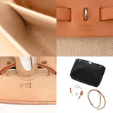 HERMES エルメス エールバッグ PM 2WAY ベージュ/ナチュラル □E刻印(2001年頃) レディース トワルアッシュ ヴァッシュハンター ハンドバッグ Bランク 中古 銀蔵