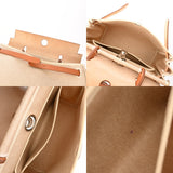 HERMES エルメス エールバッグ PM 2WAY ベージュ/ナチュラル □E刻印(2001年頃) レディース トワルアッシュ ヴァッシュハンター ハンドバッグ Bランク 中古 銀蔵