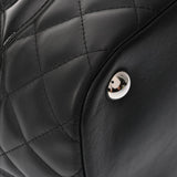 CHANEL シャネル カンボンライン ラージトート ブラック/ブラックエナメル A25169 レディース カーフ トートバッグ Aランク 中古 銀蔵