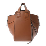 LOEWE ロエベ ハンモック スモール タン 387.30.S35 レディース カーフ 2WAYバッグ Aランク 中古 銀蔵