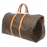 LOUIS VUITTON ルイヴィトン モノグラム キーポル バンドリエール 55 ブラウン M41414 ユニセックス モノグラムキャンバス ボストンバッグ Bランク 中古 銀蔵