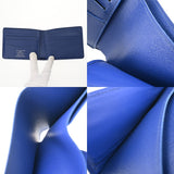 LOUIS VUITTON ルイヴィトン ポルトフォイユスレンダー 2025AWモデル ブルー M62294 メンズ モノグラムキャンバス 二つ折り財布 Aランク 中古 銀蔵