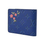 LOUIS VUITTON ルイヴィトン ポルトフォイユスレンダー 2025AWモデル ブルー M62294 メンズ モノグラムキャンバス 二つ折り財布 Aランク 中古 銀蔵