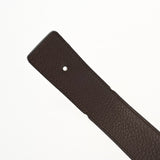HERMES エルメス Hベルト シルバーバックル サイズ95 ブラック/エベンヌ □M刻印(2009年頃) メンズ ボックスカーフ/トゴ ベルト ABランク 中古 銀蔵