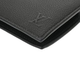LOUIS VUITTON ルイヴィトン ポルトフォイユ マルコ LVアエログラム ブラック M25944 ユニセックス グレインカーフレザー 二つ折り財布 Aランク 中古 銀蔵
