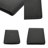 LOUIS VUITTON ルイヴィトン ポルトフォイユ マルコ LVアエログラム ブラック M25944 ユニセックス グレインカーフレザー 二つ折り財布 Aランク 中古 銀蔵