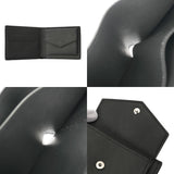 LOUIS VUITTON ルイヴィトン ポルトフォイユ マルコ LVアエログラム ブラック M25944 ユニセックス グレインカーフレザー 二つ折り財布 Aランク 中古 銀蔵