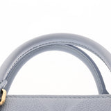 LOUIS VUITTON ルイヴィトン モノグラムアンプラント オンザゴー PM ライトブルー M46840 レディース レザー ハンドバッグ Aランク 中古 銀蔵