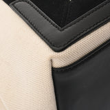 BALENCIAGA バレンシアガ ネイビーカバス S ホワイト/ブラック 339933 レディース キャンバス レザー ハンドバッグ ABランク 中古 銀蔵